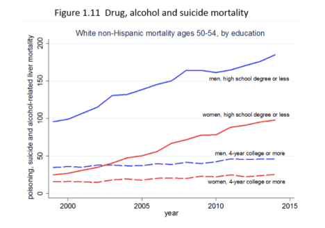 Drug, suicid, alcohol deaths